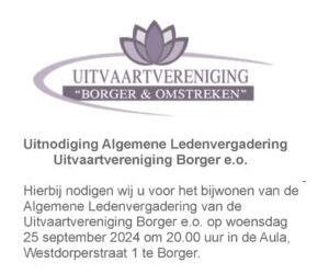 Algemene Ledenvergadering 25 september 2024